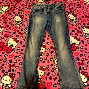 Grey blue jeans y2k core:)